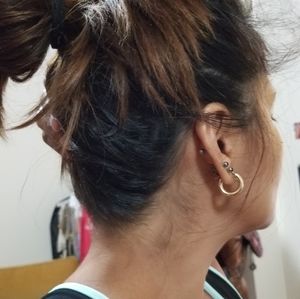 COPY - 14k solid Gold hoop earrings